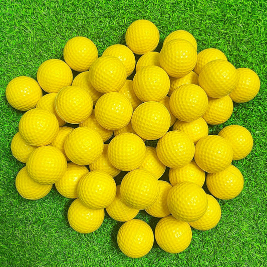 KOFULL Foam Golf Practice Balls, 24/50 Pack Realistic Feel and Limited Flight Training Balls for Indoor or Outdoor, Soft Practice Golf Balls for Backyard