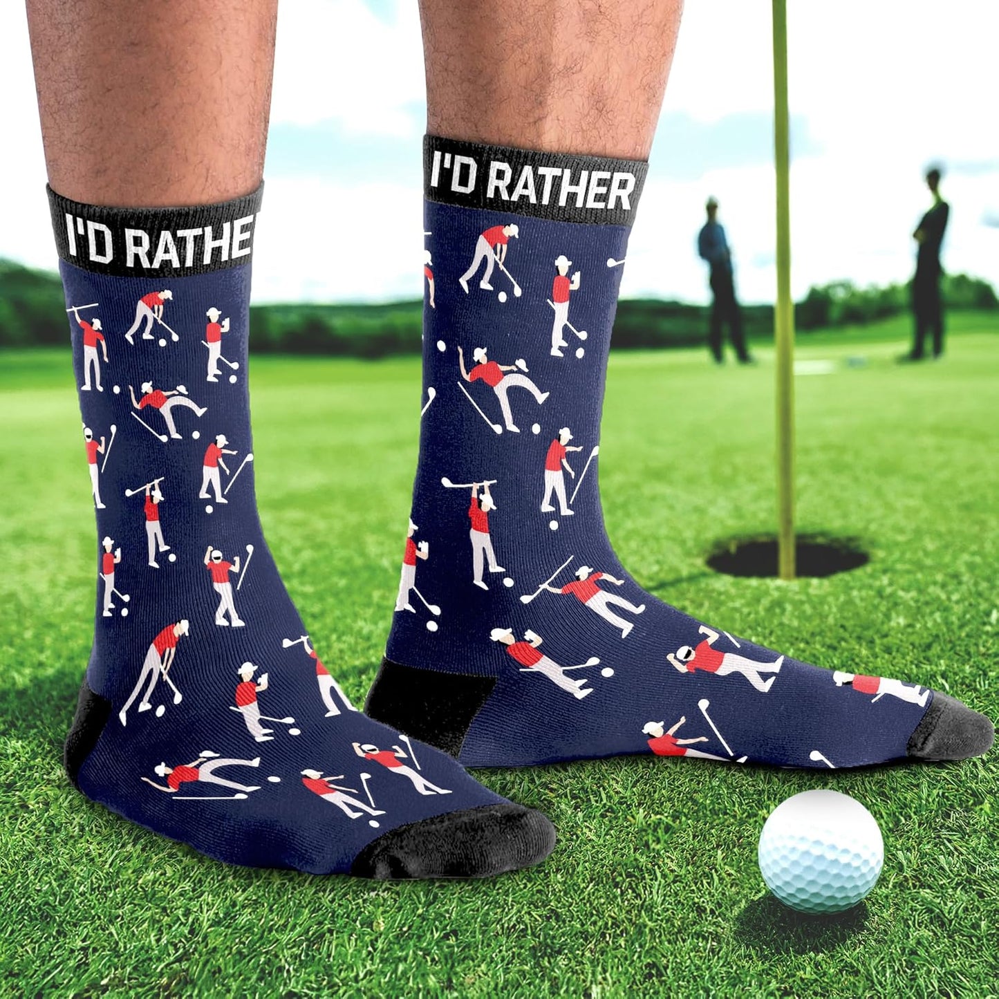 VICRAZY Golf Gifts for Men, Women - Golf Accessories, Golf Socks for Dad, Mom - Funny gift, Christmas Gifts, Stocking Stuffer
