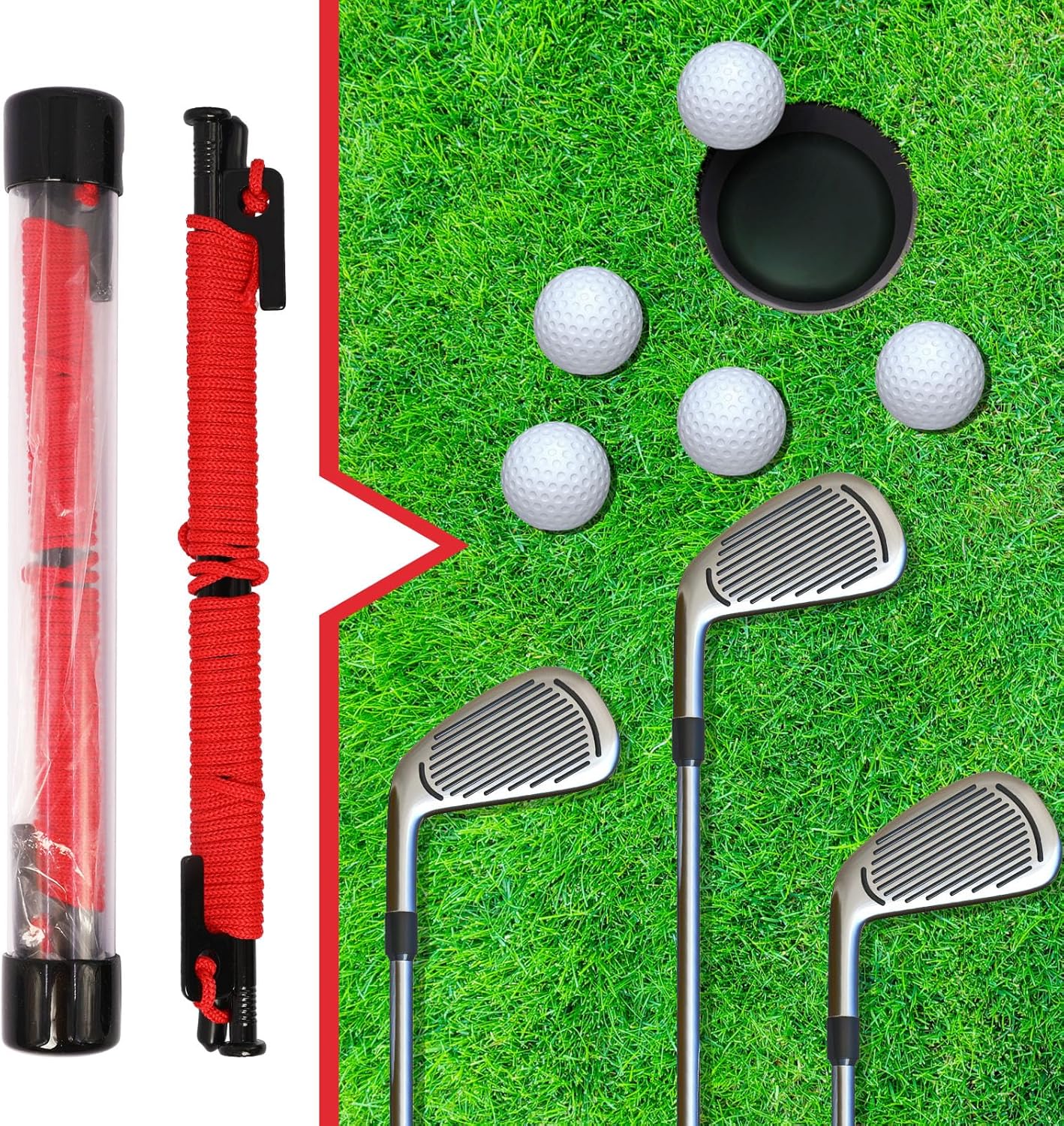 Golf Putting Training Aid, Putting String Line for Guide, Golf Putting Alignment Tool Accessory for Alignment and Practice