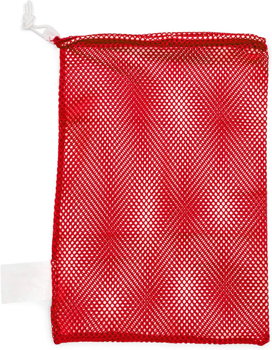 Champion Sports Mesh Equipment Bag – Heavy-Duty Nylon Drawstring Bag with Lock & ID Tag, Breathable Storage Sack for Balls, Swim Gear, Laundry & Toys, Multiple Sizes & Colors