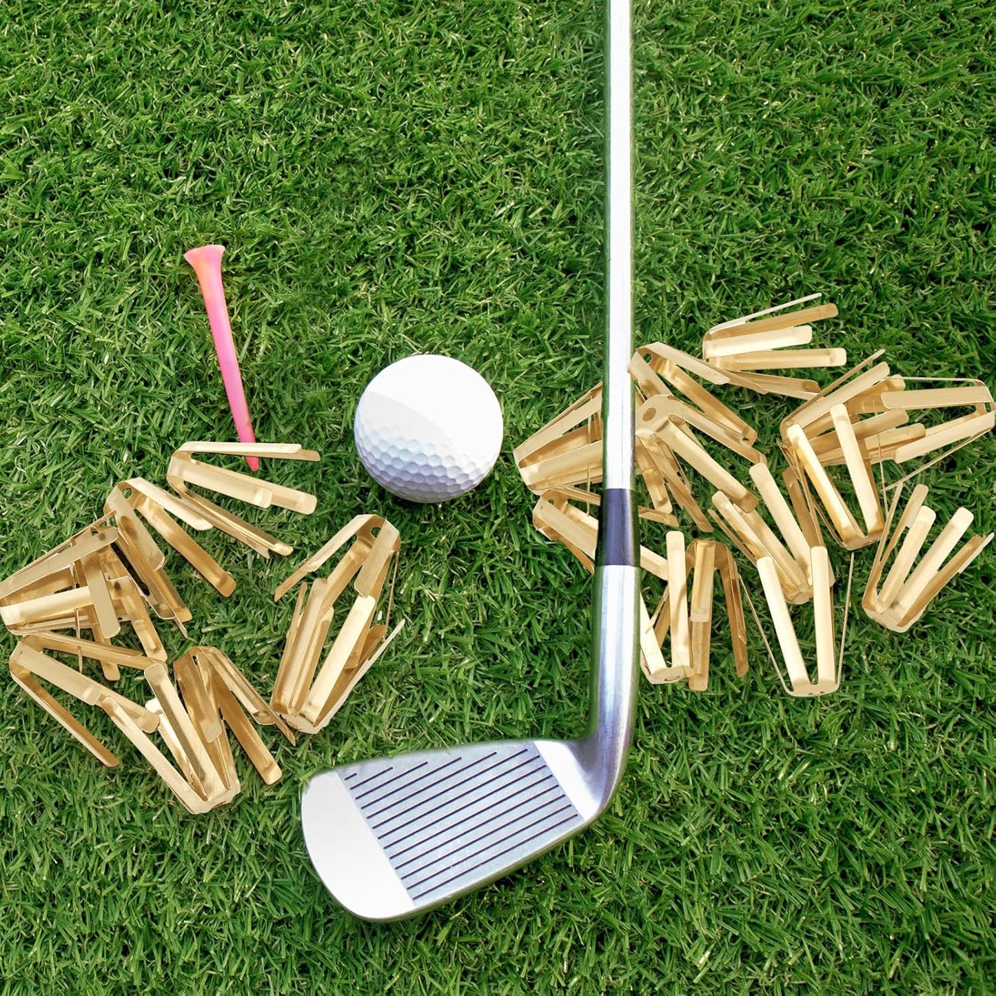 20 Pcs Universal Brass Golf Shaft Adapter Shims Fits. 335. 350. 355. 370 for All Shaft Accessories Adjustable Golf Adapter Shims