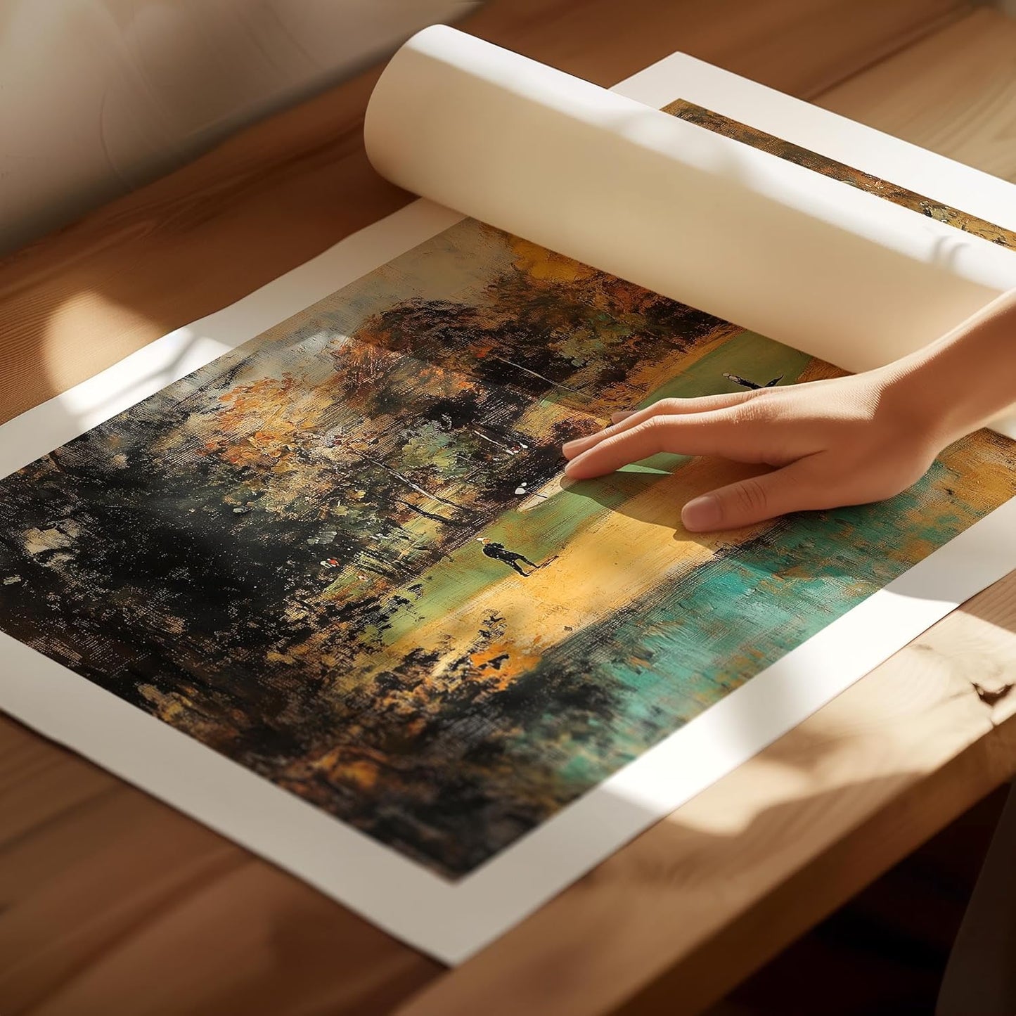 Vintage Golf Course Premium Giclee Fine Art Prints - Antique Style Golf Course Painting Posters, Golf Wall Art, Aesthetic Golfing Poster for Home Office Decor, Ready to Frame