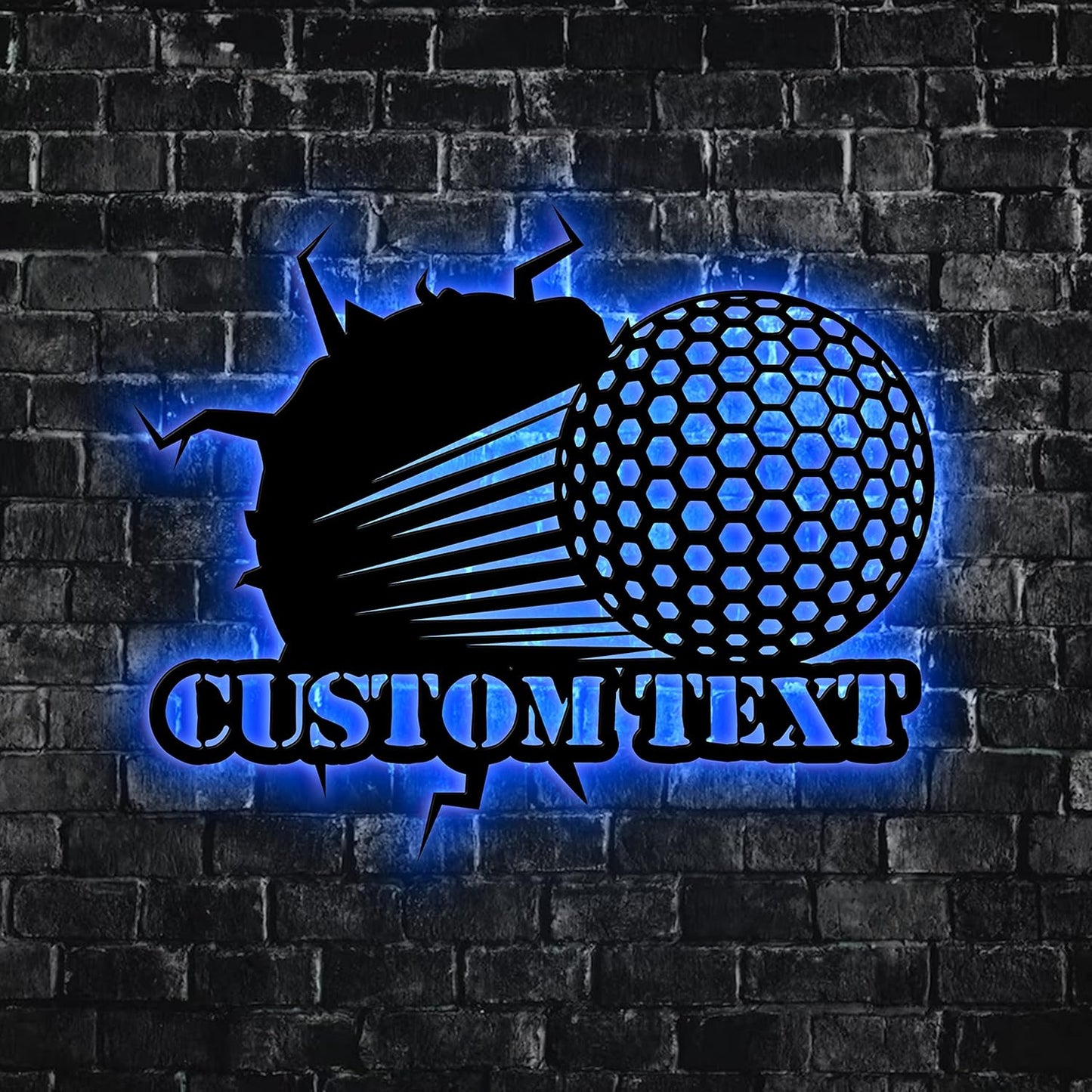 Personalized Golf Ball Decor For Boys Room, Custom Golf Metal Sign With LED Light, Home Decor, Gift For Dad, Son, Sports Lovers, Christmas Gift