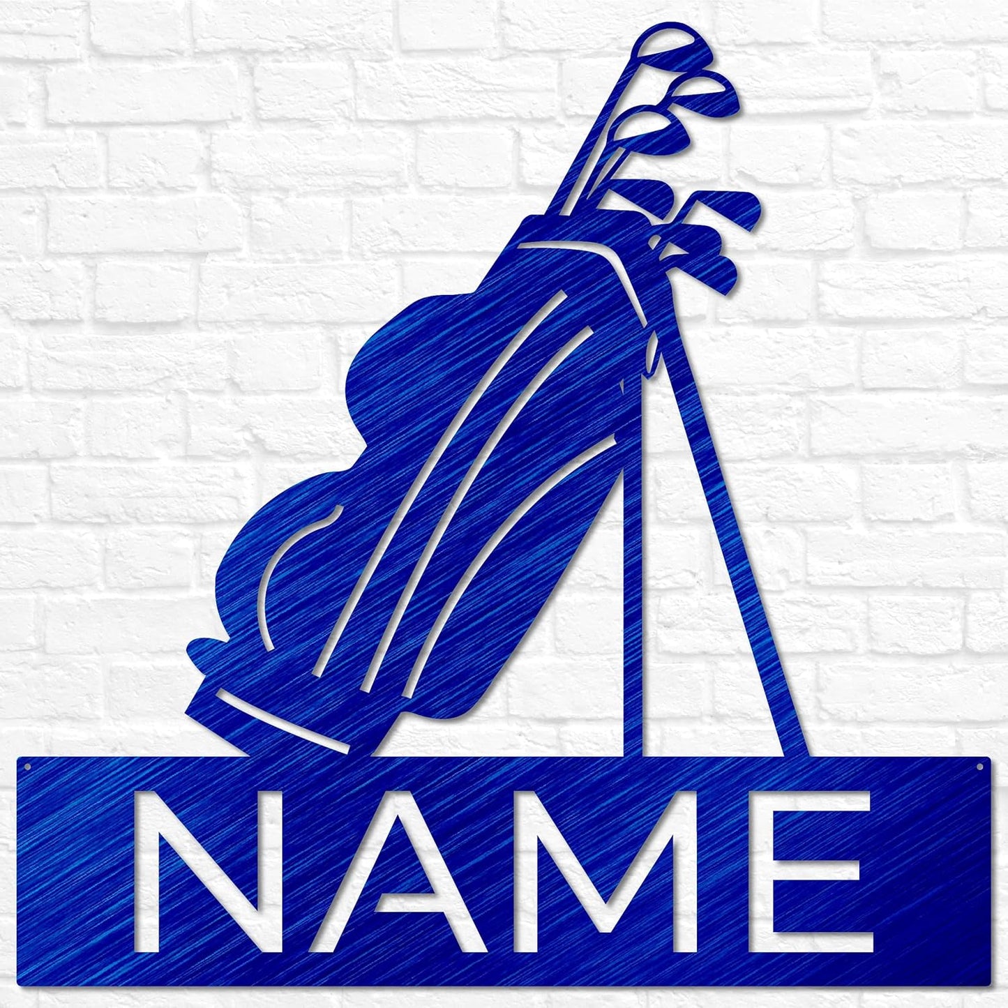 Personalized Metal Golf Team Name Sign, Custom Golf Name Sign, Sports Name Sign, Sport Theme Room Decor, Name Wall Art, Golfer Gift, Golf Decor