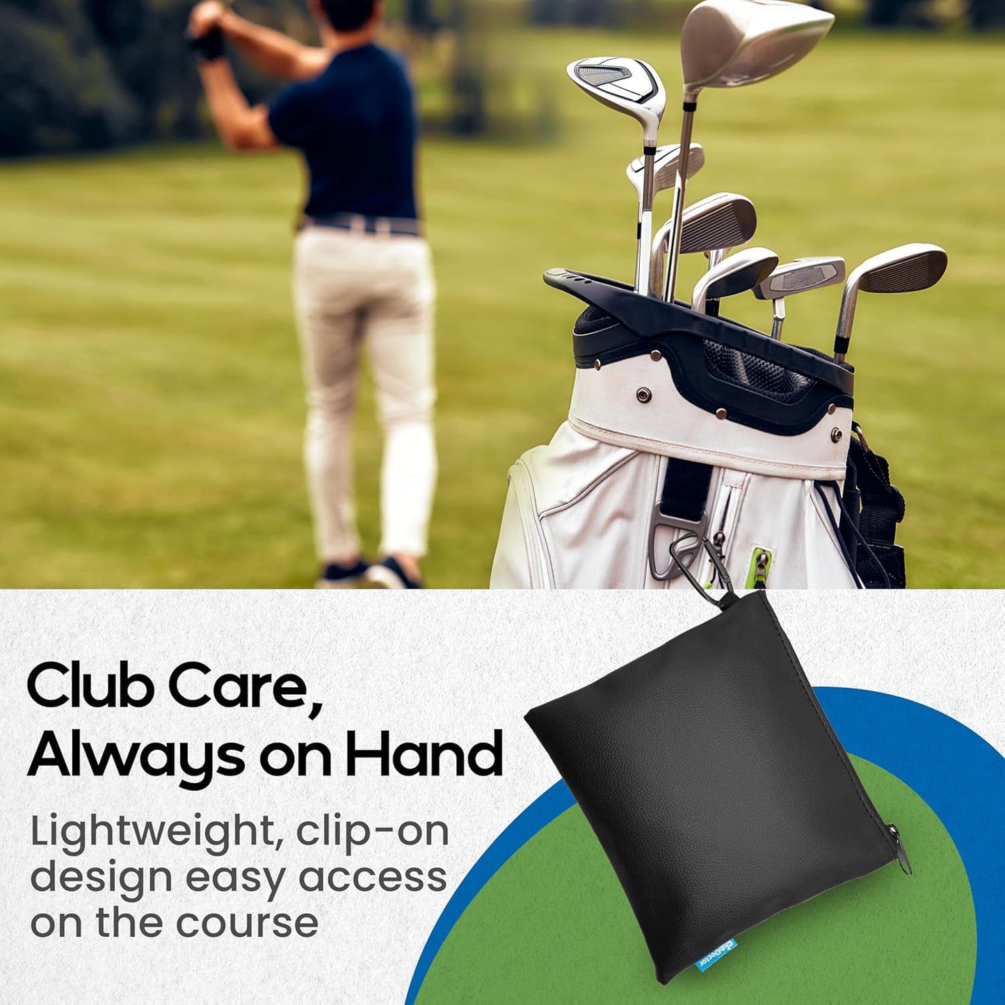 Club Doctor Golf Club Care Kit – Clean, Polish, and Restore Irons, Drivers, Putters – Scratch, Scuff, Rust Remover – Complete Golf Club Maintenance Kit with Grip Cleaner, Club Cleaner, and Polish