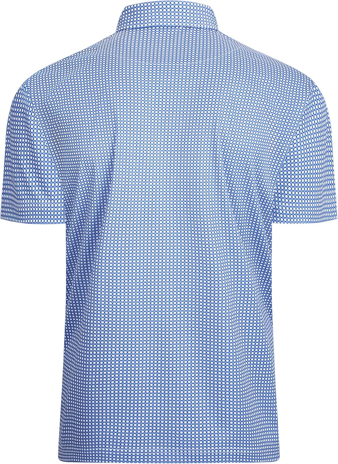 Alex Vando Mens Golf Shirt Moisture Wicking Classic Print Golf Shirts for Men