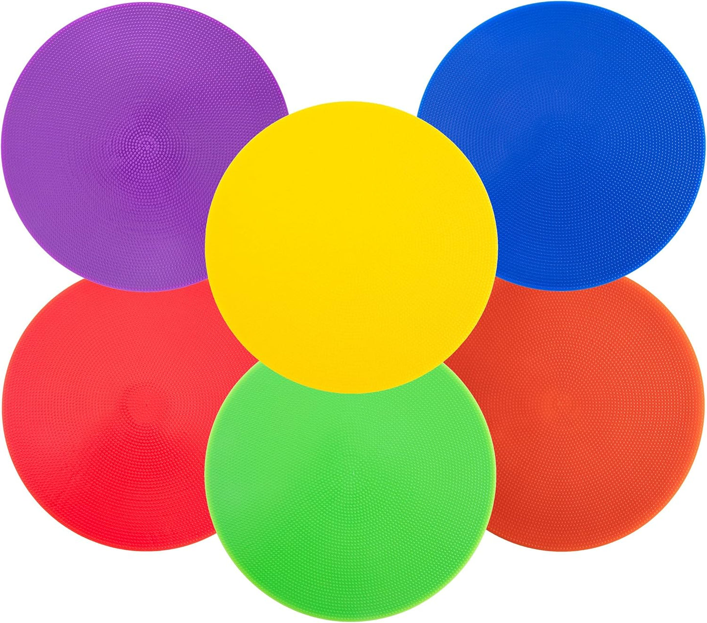 Spot Markers 9 Inch Non Slip Rubber Floor Markers Flat Field Cones Poly Dots for Soccer Basketball Sports Speed Agility Training and Drills