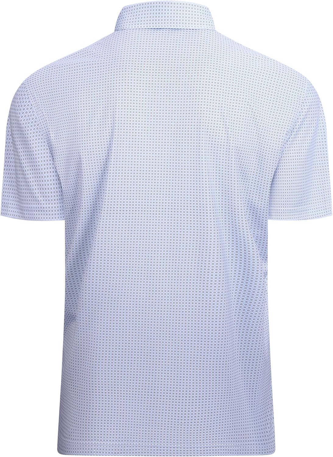 Alex Vando Mens Golf Shirt Moisture Wicking Classic Print Golf Shirts for Men