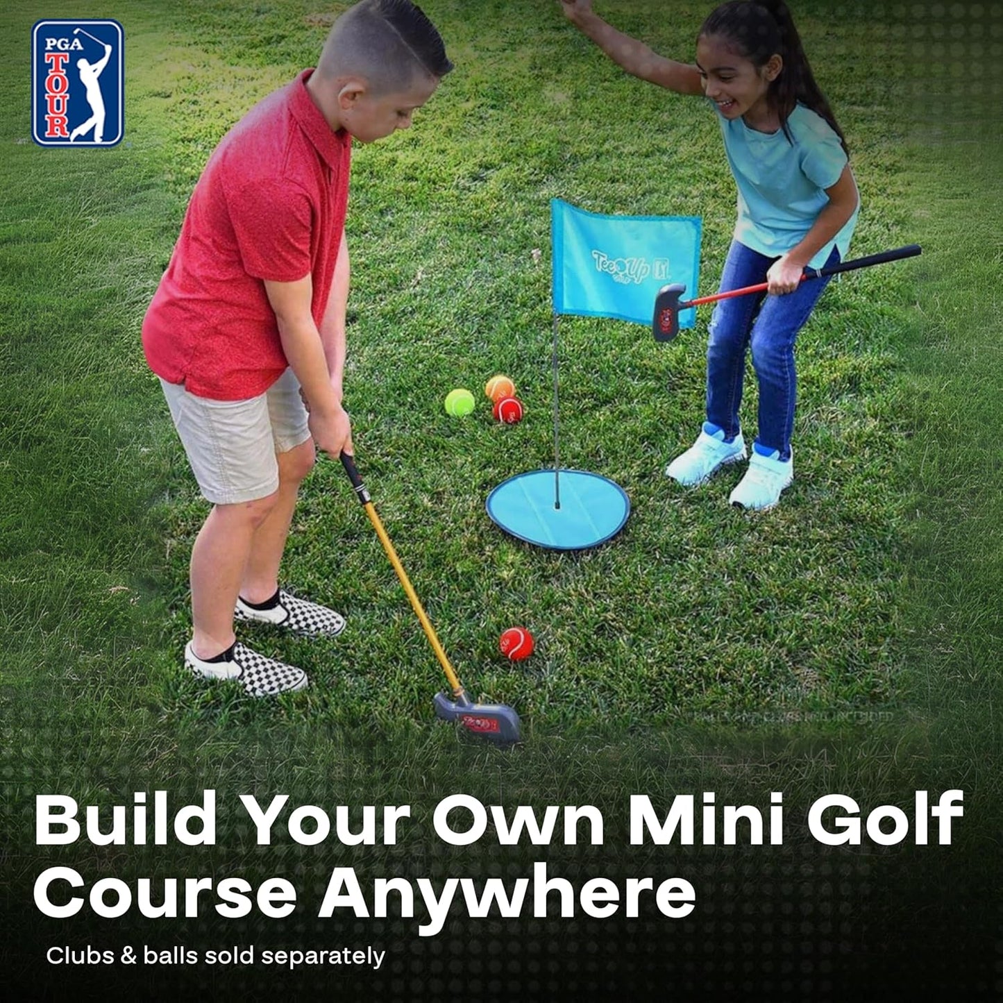 PGA Tour Golf Practice Aids by Golfgen: Premium Chipping Nets, Putting Rings, & Targets, Indoor & Outdoor Training, Improve Accuracy & Control, Master Putting and Chipping, Portable for On The Go