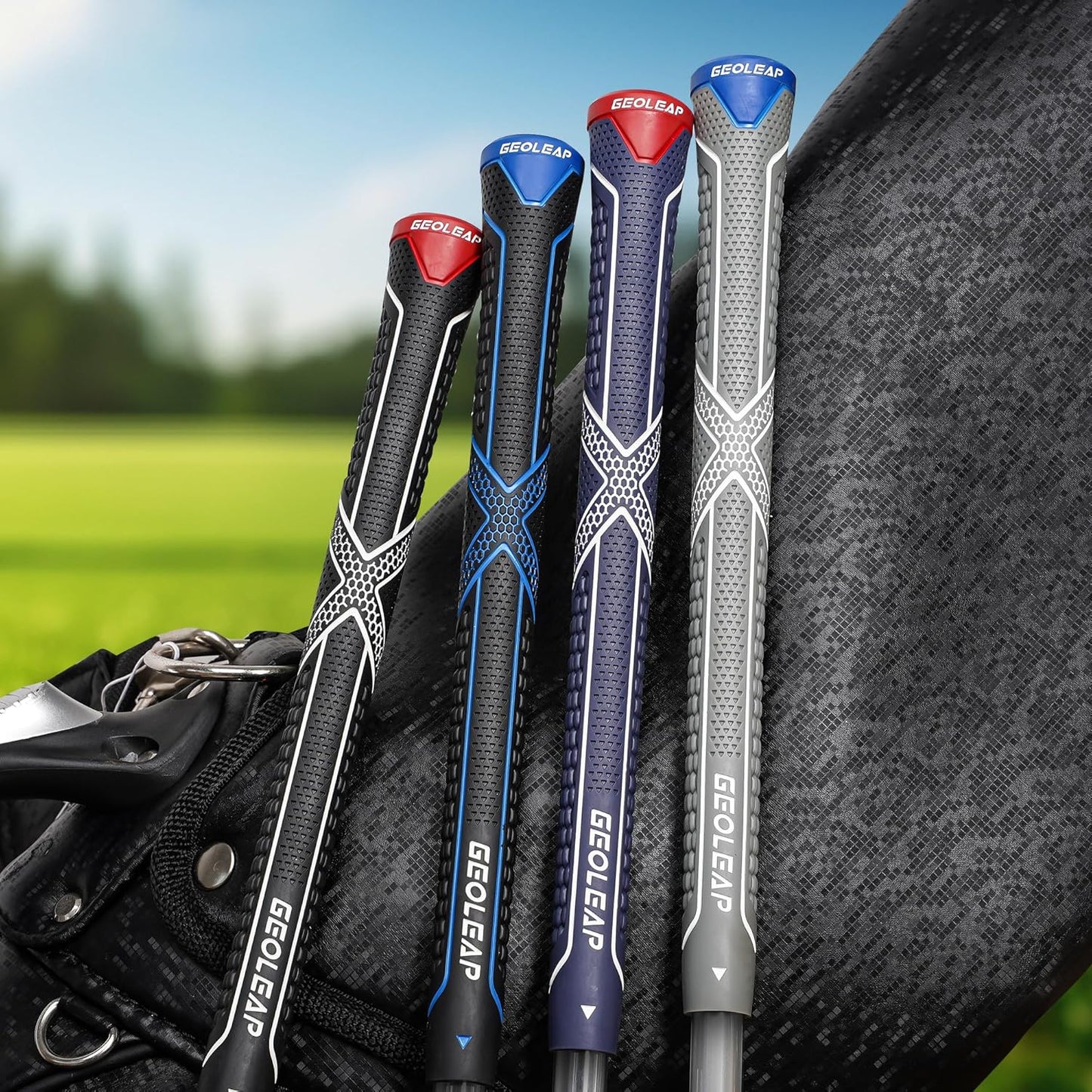Geoleap Golf Grips 13 Pack,Non-slip and High Shock-absorbing Golf Club Grips ,Choose between 13 Grips with 15 Tapes and Full Kits.