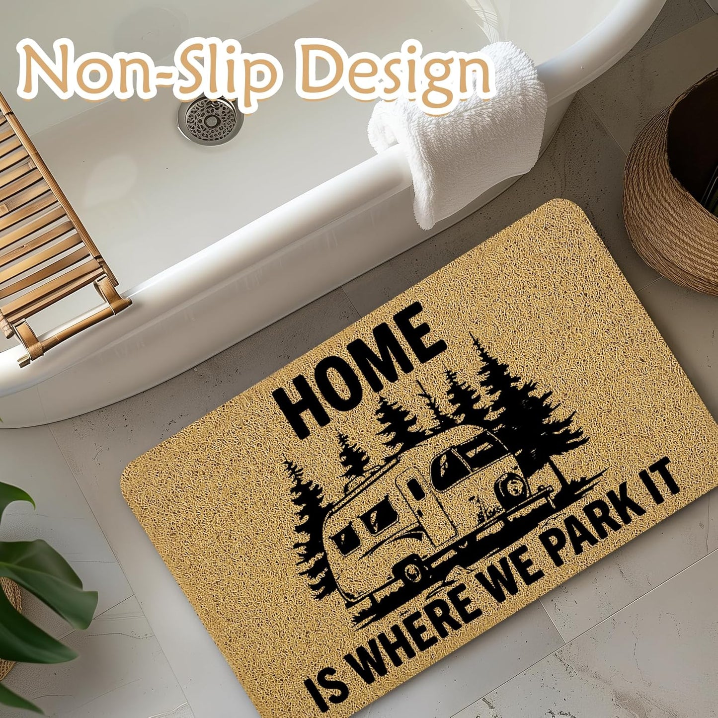 Rv Door Mat, Camper Door Mat, Camping Rug, Rv Rugs, 17x30 Inches