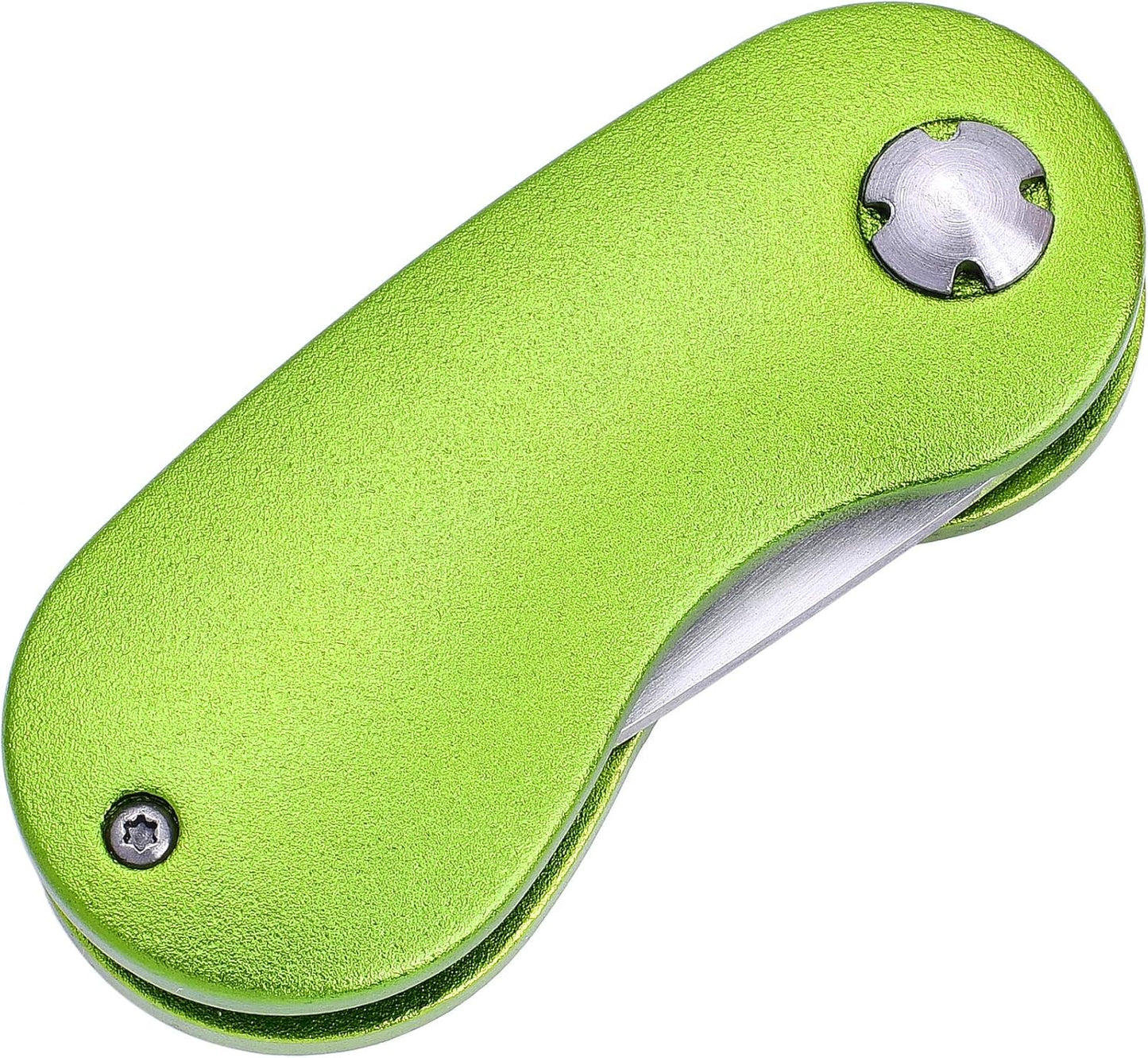 Mile High Life Golf Divot Repair Tool, All Metal Foldable Divot Tool with Pop-up Button & Magnetic Ball Marker