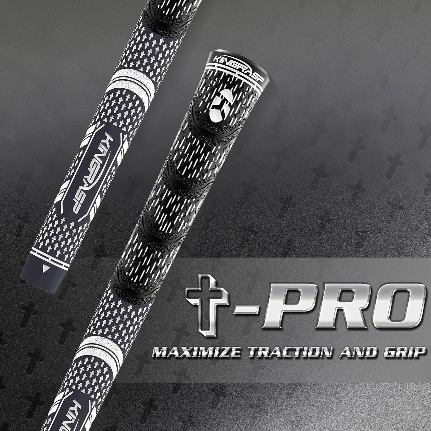 Premium Hybrid Golf Grips (13 Pack) - High Traction Rubber Golf Club Grips with Enhanced Feedback | Includes 13 Grips + 15 Tapes + 1 Rubber Vice | All-in-One Replacement Grip Kit for Golf Clubs