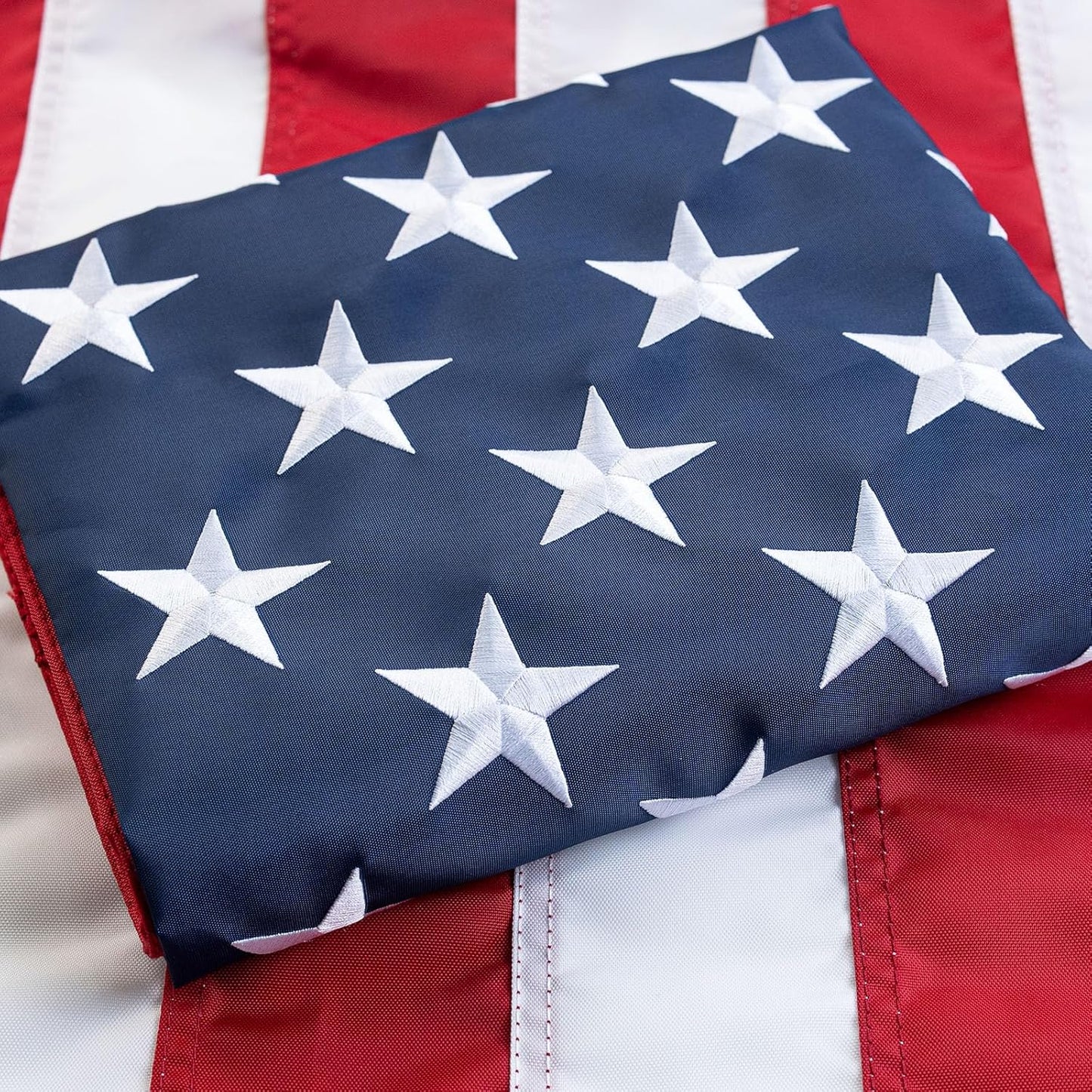 JRED 3x5 American Flag Indestructible US Flag 3x5 Heavy Duty Outdoor USA 420d Nylon TearProof Flags for Outside High Wind All Weather Longest Lasting Embroidered Stars