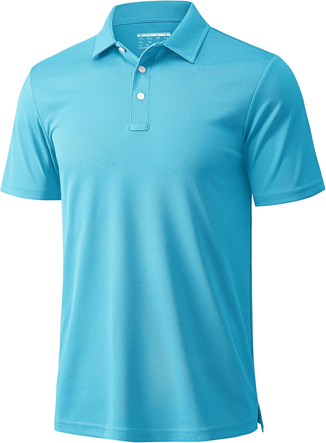 MAGCOMSEN Men's Polo Shirts 3 Buttons Casual Work T Shirts Quick Dry Short Sleeve Golf Shirt Pique Jersey Outdoor Performance