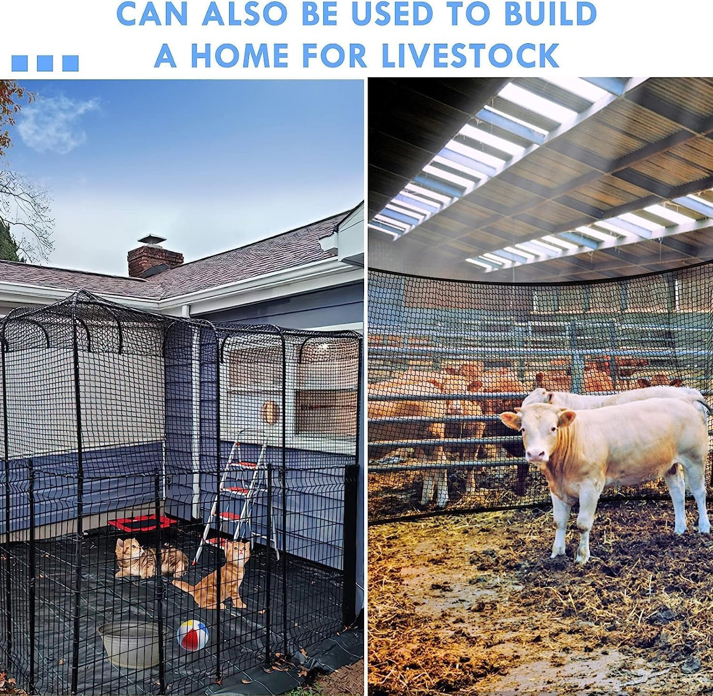 Golf Net,10Ft,15Ft,20Ft,25Ft, 30Ft, 40Ft Golf Practice Net,Sports Practice Barrier Net, Heavy Duty Ball Netting Golf Hitting Net, DIY Ball Net,Baseball Net Hockey Net and Chipping Net