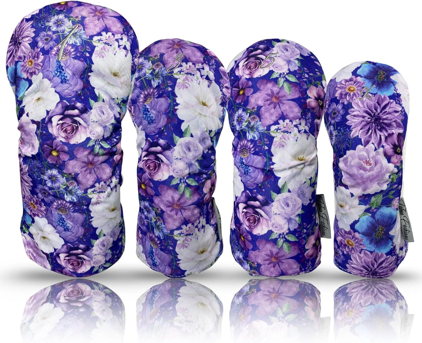 Taboo Fashions Resort Collection Golf Club Covers for Women - Numbered Golf Headcovers Set for Driver, Fairway and Hybrid Clubs - Weather Resistant, Pack of 4