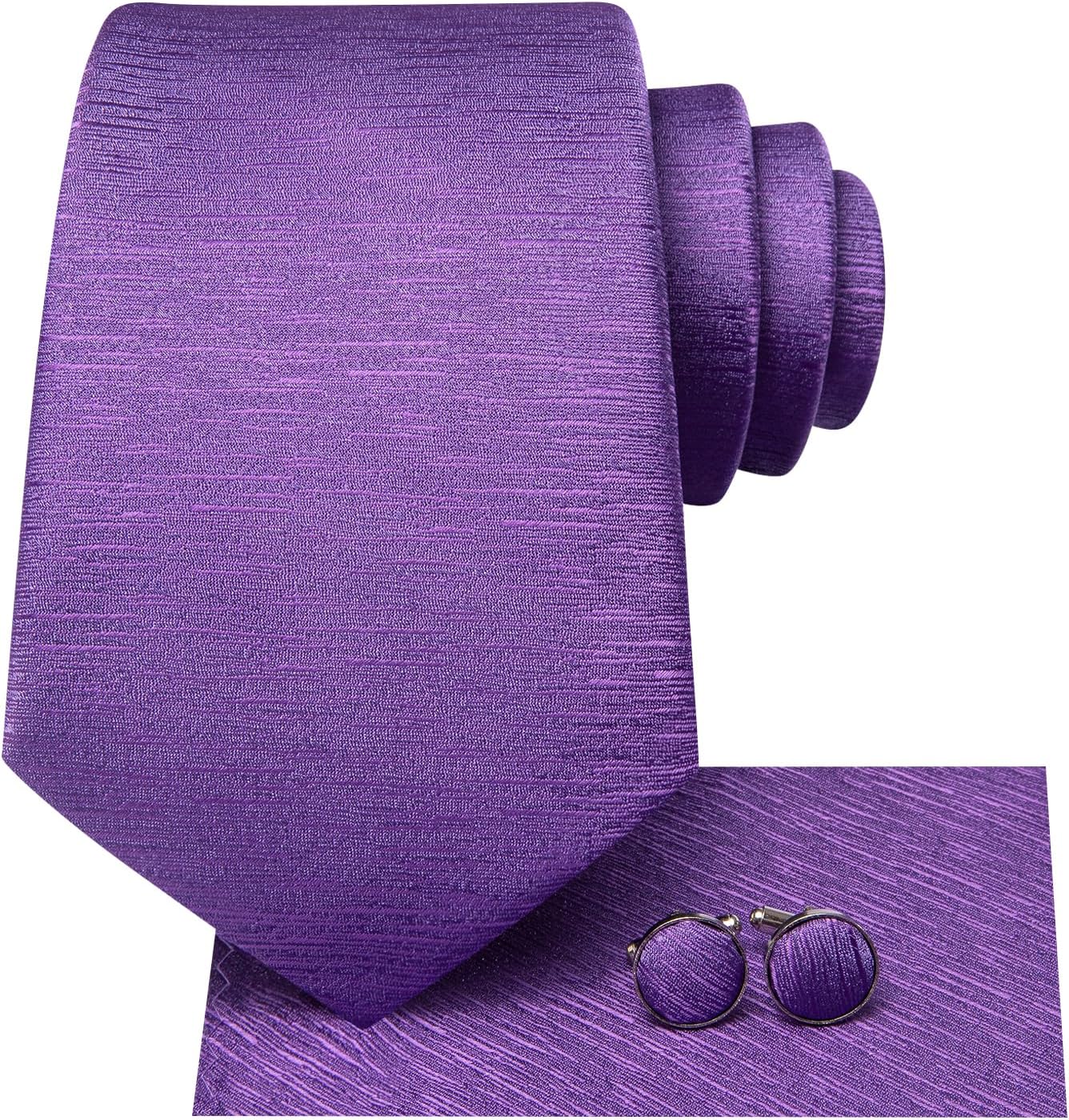 Dubulle Mens Paisley Striped Tie WOVEN Necktie for Men and Handkerchief Cufflinks Set Wedding Formal Business