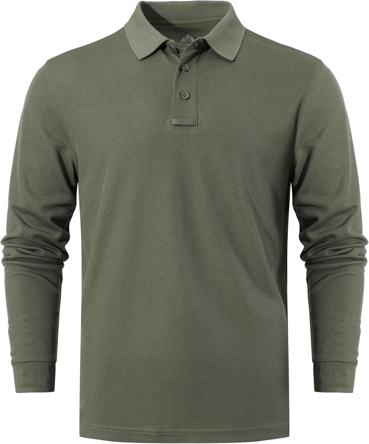 Men's Long Sleeve Polo Shirt Quick-Dry Performance Tactical Golf Shirts Regular-fit Jersey Tennis Shirt