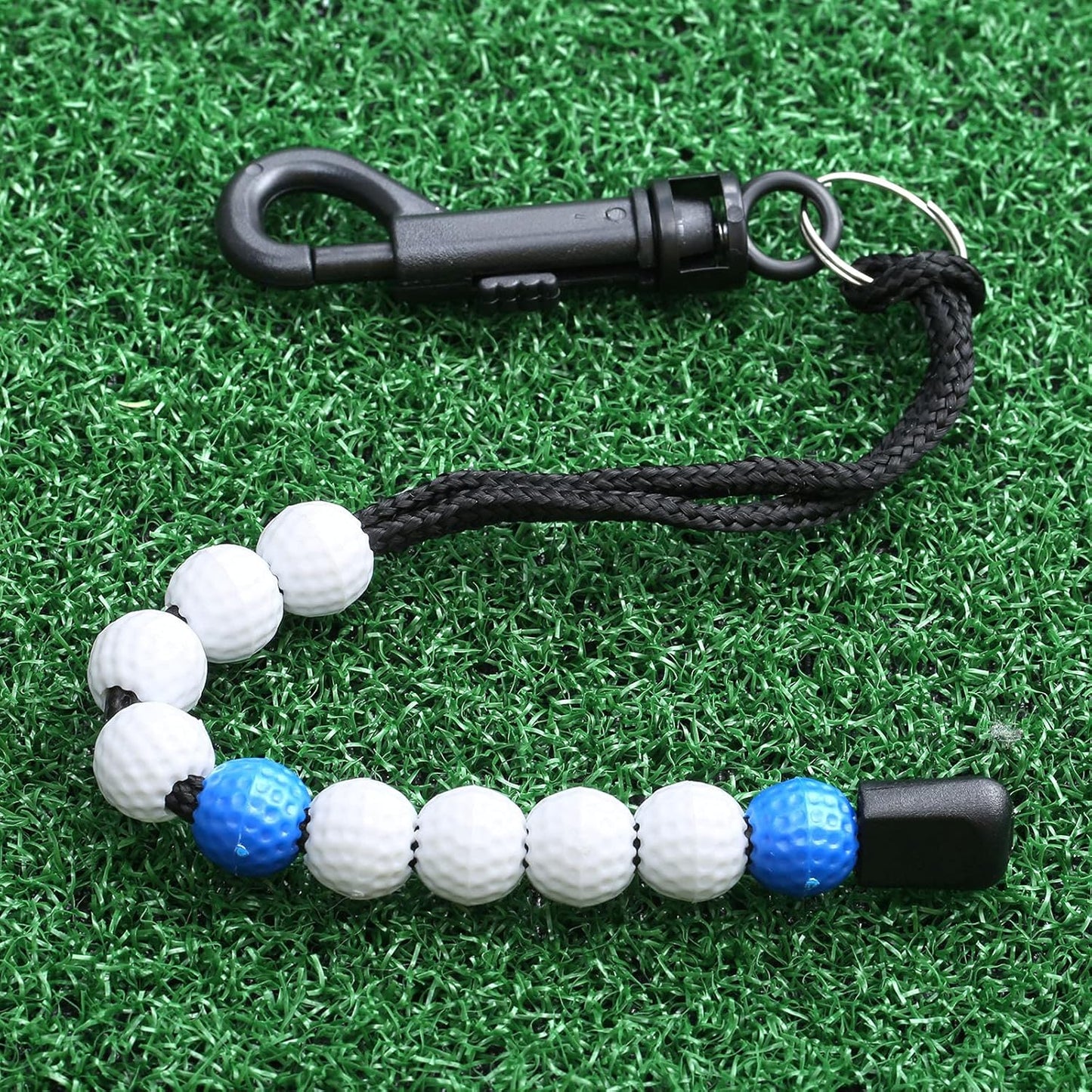 MUXSAM 1 Piece Golf Beads Score Counter with Clip, Golf Stroke Score Count Keeper Putting Score Counter for Referee Caddy Golfer