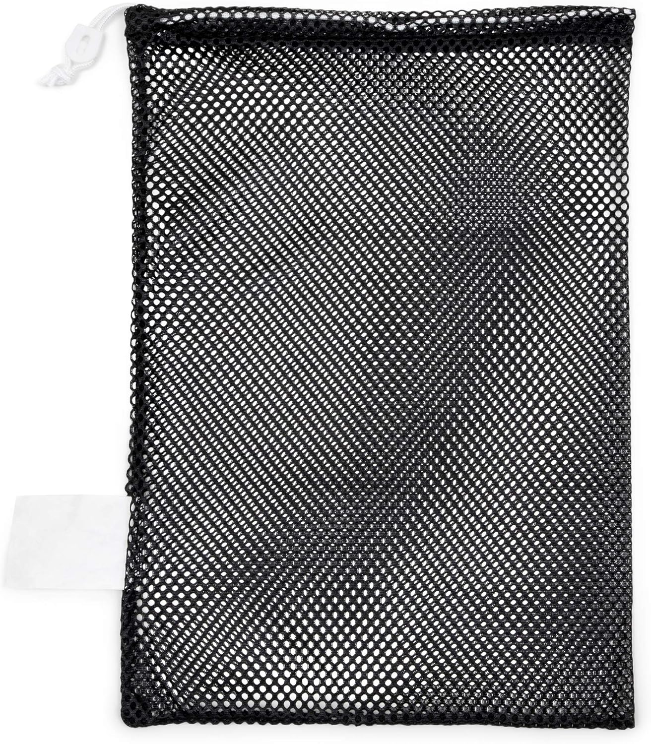 Champion Sports Mesh Equipment Bag – Heavy-Duty Nylon Drawstring Bag with Lock & ID Tag, Breathable Storage Sack for Balls, Swim Gear, Laundry & Toys, Multiple Sizes & Colors