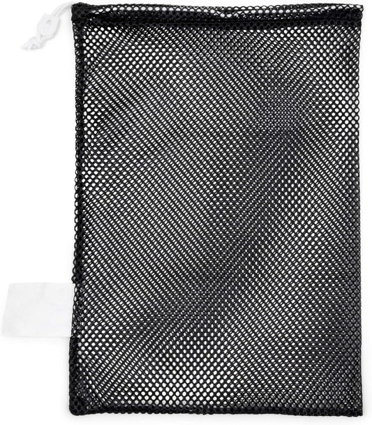 Champion Sports Mesh Equipment Bag – Heavy-Duty Nylon Drawstring Bag with Lock & ID Tag, Breathable Storage Sack for Balls, Swim Gear, Laundry & Toys, Multiple Sizes & Colors