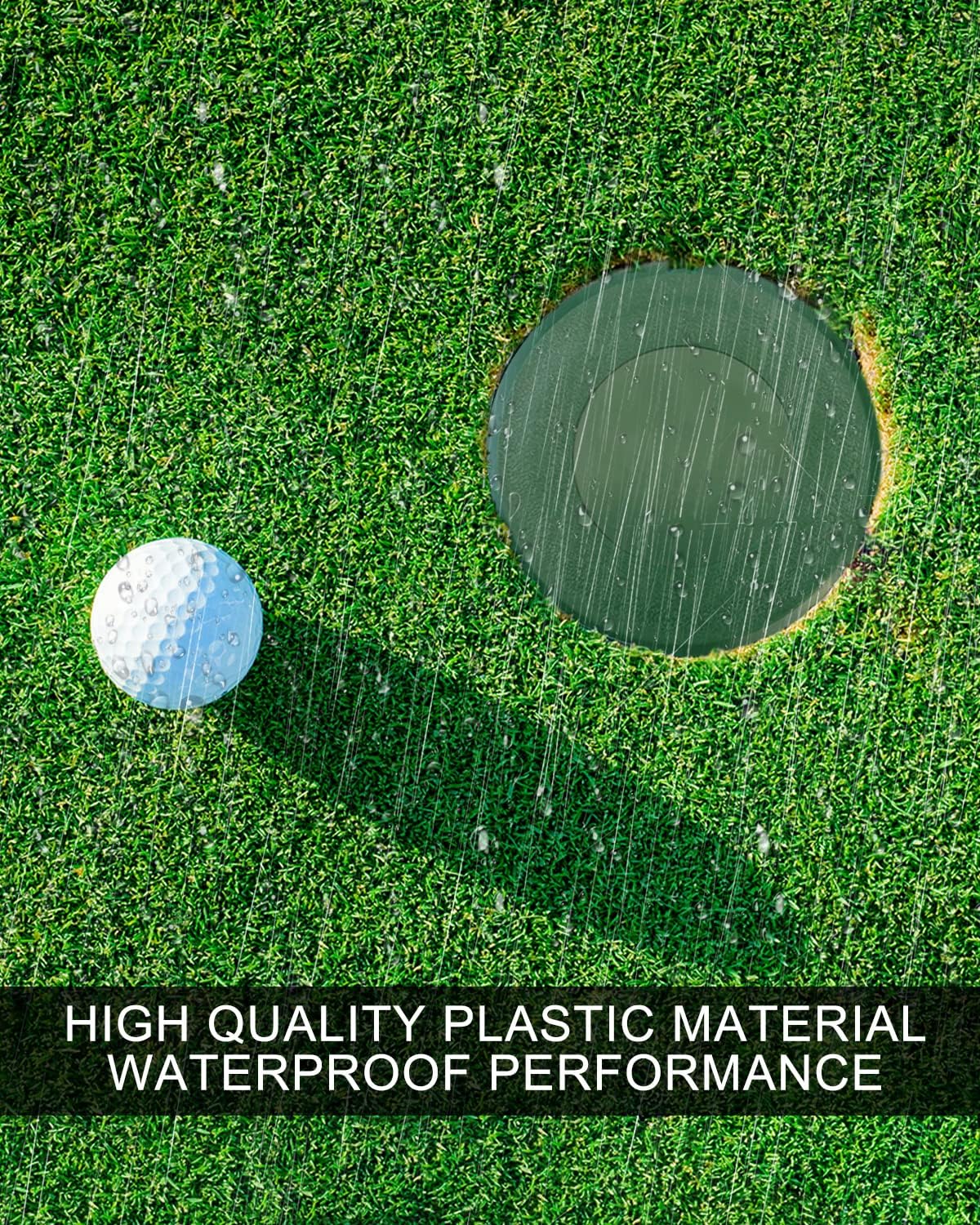 Golf Cup Cover, Golf Hole for Putting Green Cover, Hole Cup Lid Golf Practice Training Aids, Golf Green Cup Covers for Golf Practice