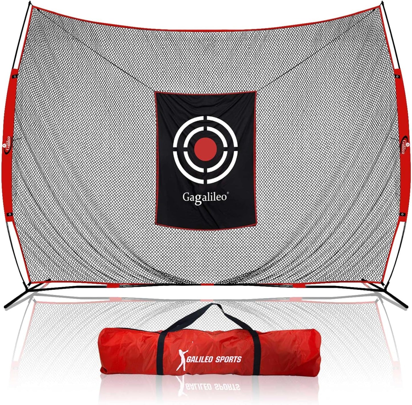 Gagalielo Golf Hitting Net with Target：Professional Heavy Duty Practice Net for Driver Swing Training Backyard Garage