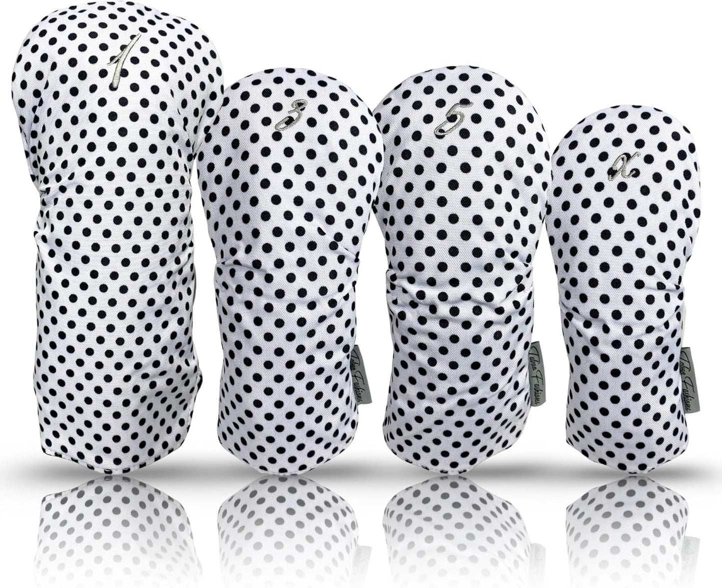 Taboo Fashions Resort Collection Golf Club Covers for Women - Numbered Golf Headcovers Set for Driver, Fairway and Hybrid Clubs - Weather Resistant, Pack of 4