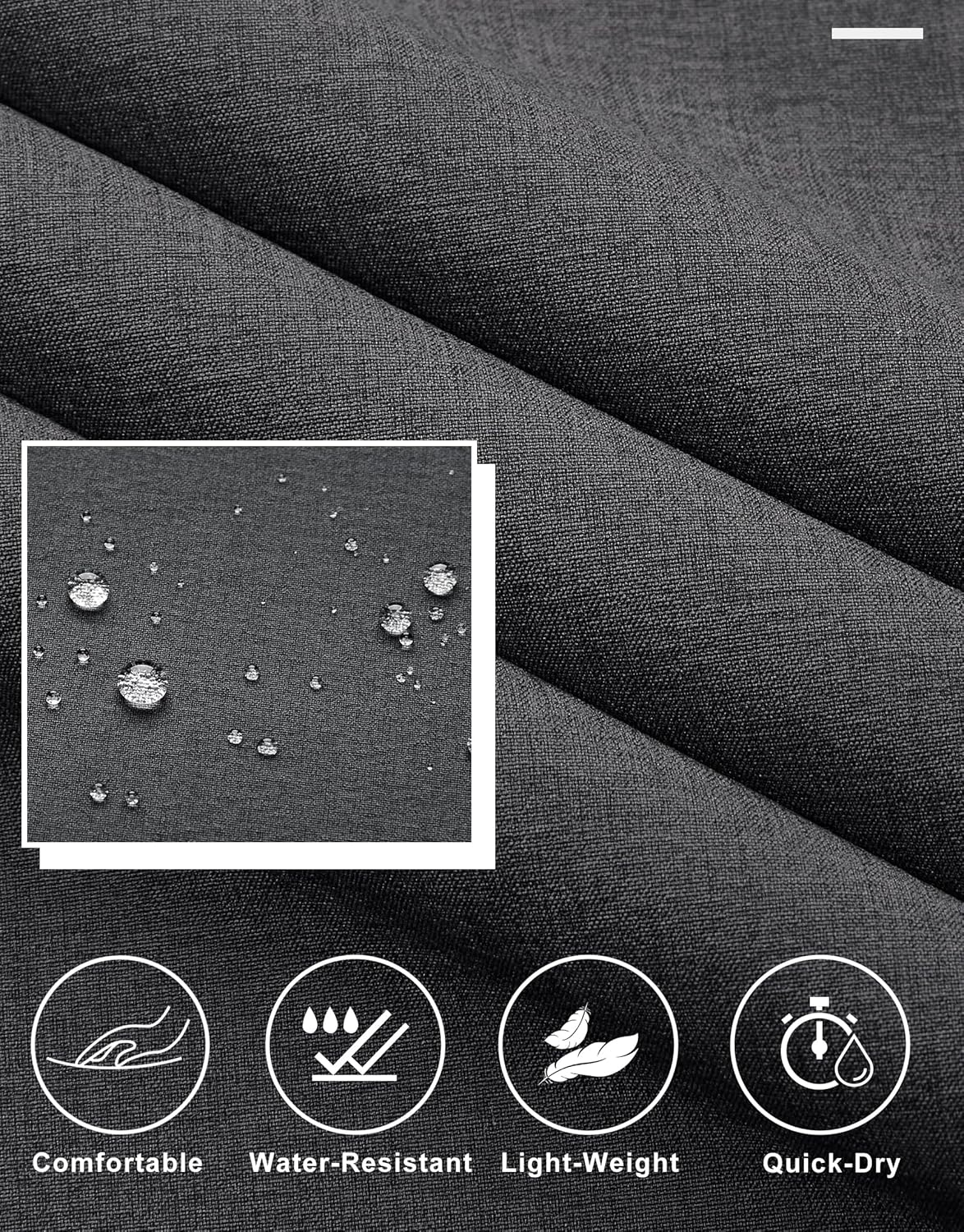 Libin Mens Golf Pants Stretch Work Dress Pants 30"/32"/34" Quick Dry Lightweight Casual Comfy Trousers with Pockets