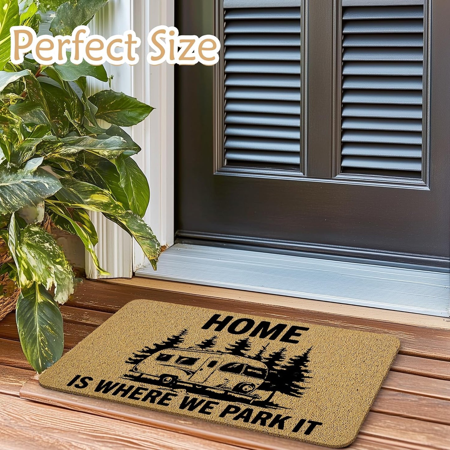 Rv Door Mat, Camper Door Mat, Camping Rug, Rv Rugs, 17x30 Inches