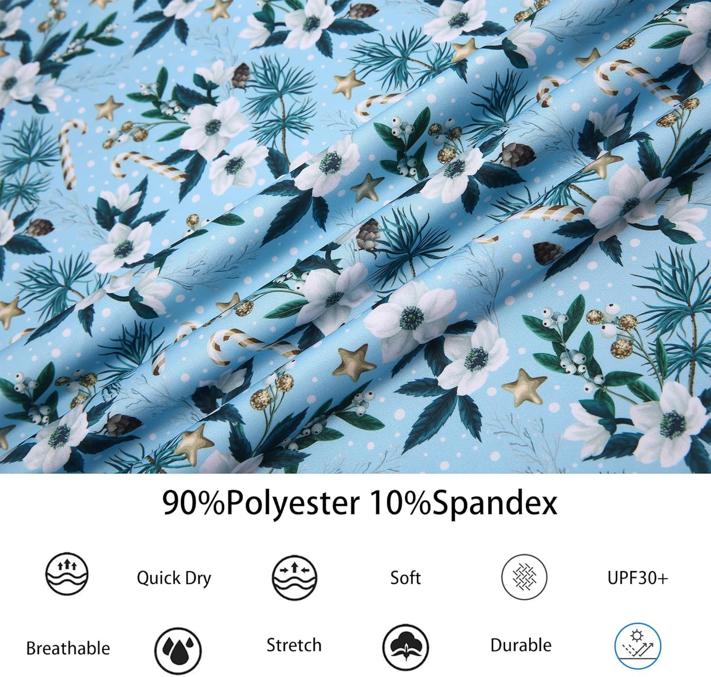 Alex Vando Mens Hawaiian Golf Shirt Moisture Wicking Digital Print Golf Shirts for Men