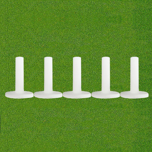 FINGER TEN Golf Rubber Tees Driving Range Value 5 Pack, Mixed Size or 5 Same Size for Practice Mat