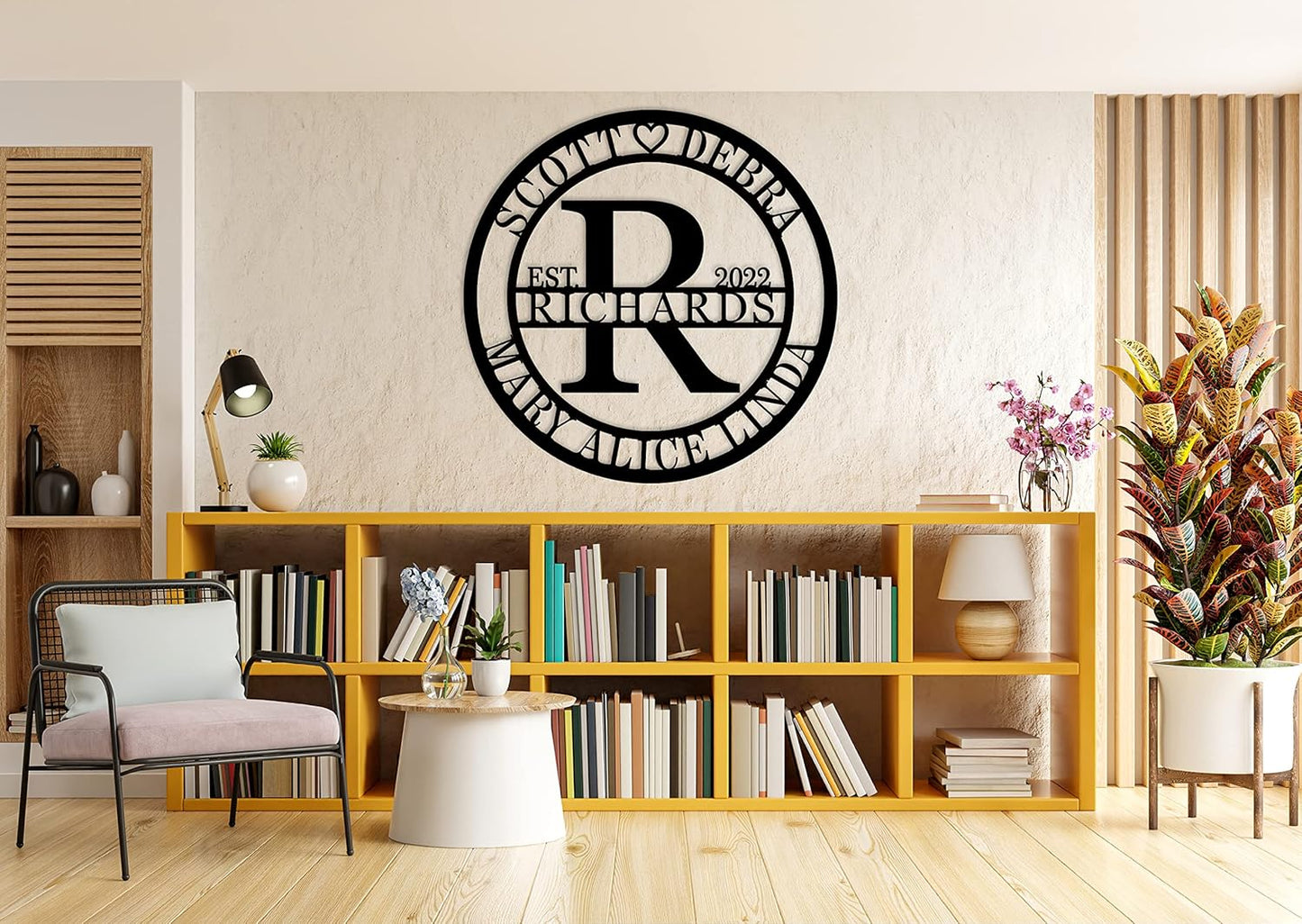 Last Name Signs for Home Personalized Metal Signs Metal Wall Decor Personalized Family Name Sign Anniversary Wedding Gifts