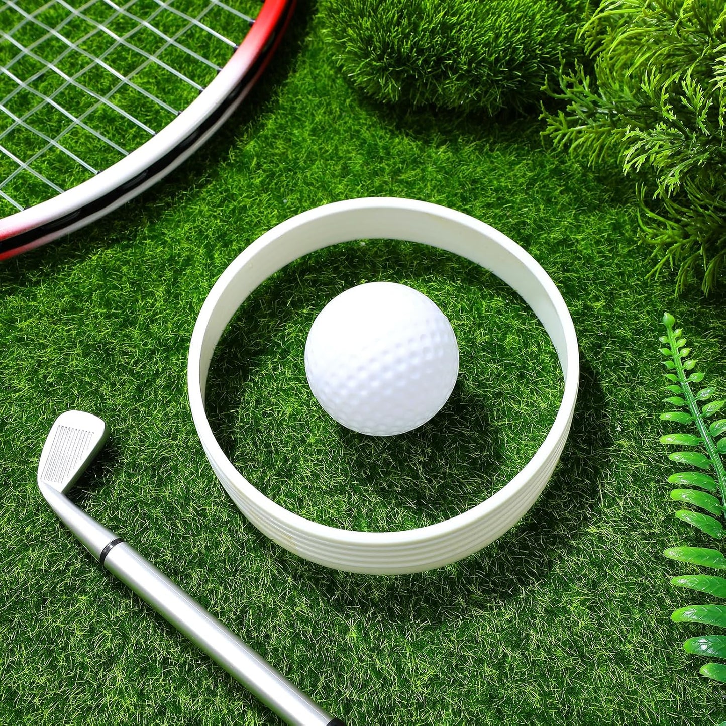 5pcs Golf Green Cup Rings: Portable Golf Putting Green Hole Cup Rings - Golf Training Aid Accessories for Outdoor, Backyards, Golf Course 11 x 11 x 2cm