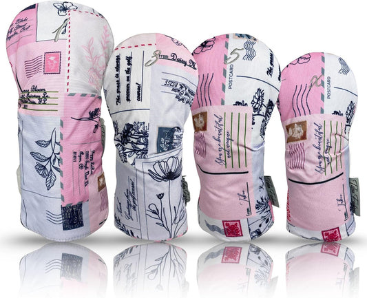Taboo Fashions Resort Collection Golf Club Covers for Women - Numbered Golf Headcovers Set for Driver, Fairway and Hybrid Clubs - Weather Resistant, Pack of 4