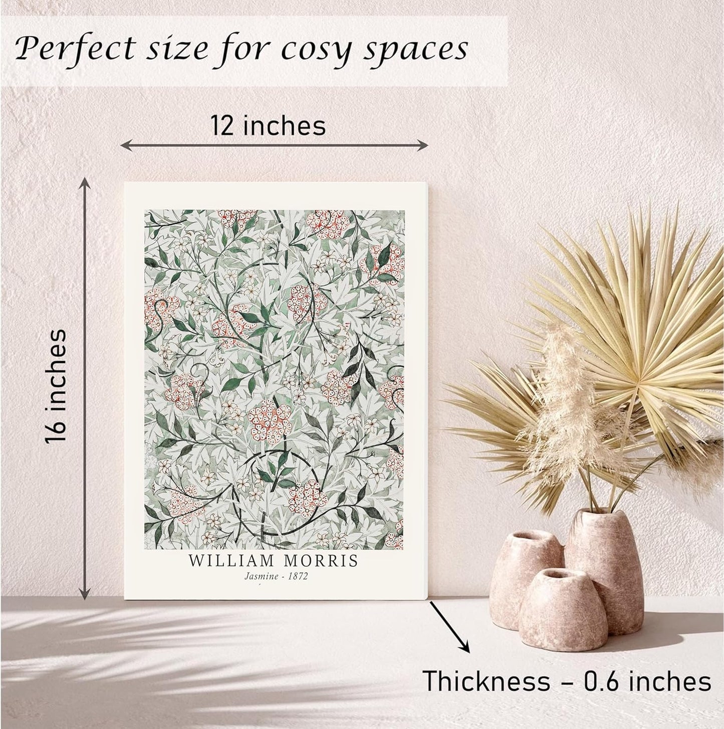 Induslyfe Framed Sage Green Vintage Wall Art Canvas Decor Set of 3, Matisse Wall Art Prints Posters Mid Century Modern Art, Aesthetic Floral Botanical wall art for bedroom, living room, bathroom 12x16