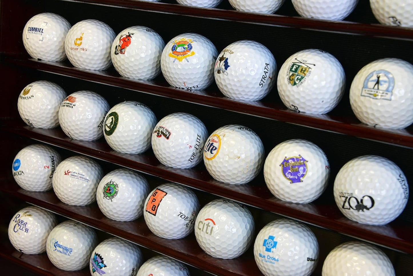 108 Golf Ball Display Case Cabinet Wall Rack Holder w/98% UV Protection Lockable