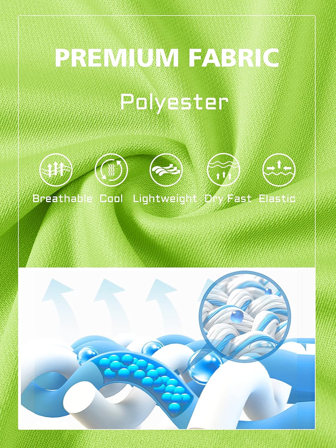 MAGCOMSEN Men's Polo Shirts 3 Buttons Casual Work T Shirts Quick Dry Short Sleeve Golf Shirt Pique Jersey Outdoor Performance