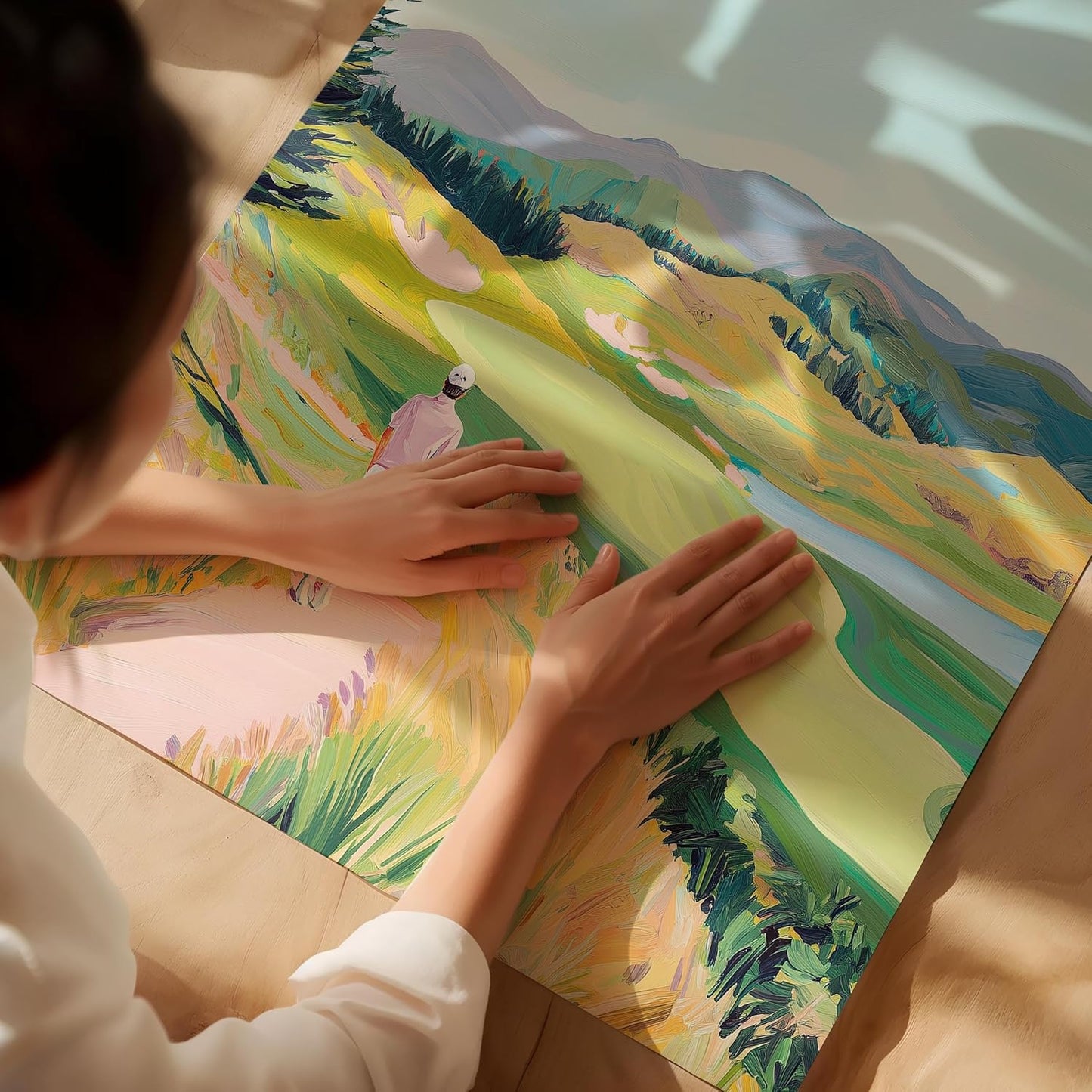 Golf Course Floral Pastel Art Print Posters - Premium Giclee Fine Art Prints - Golf Course Home Decor Posters, Golfer Art Prints for Home and Office Decor - Vintage Aesthetic, Ready to Frame