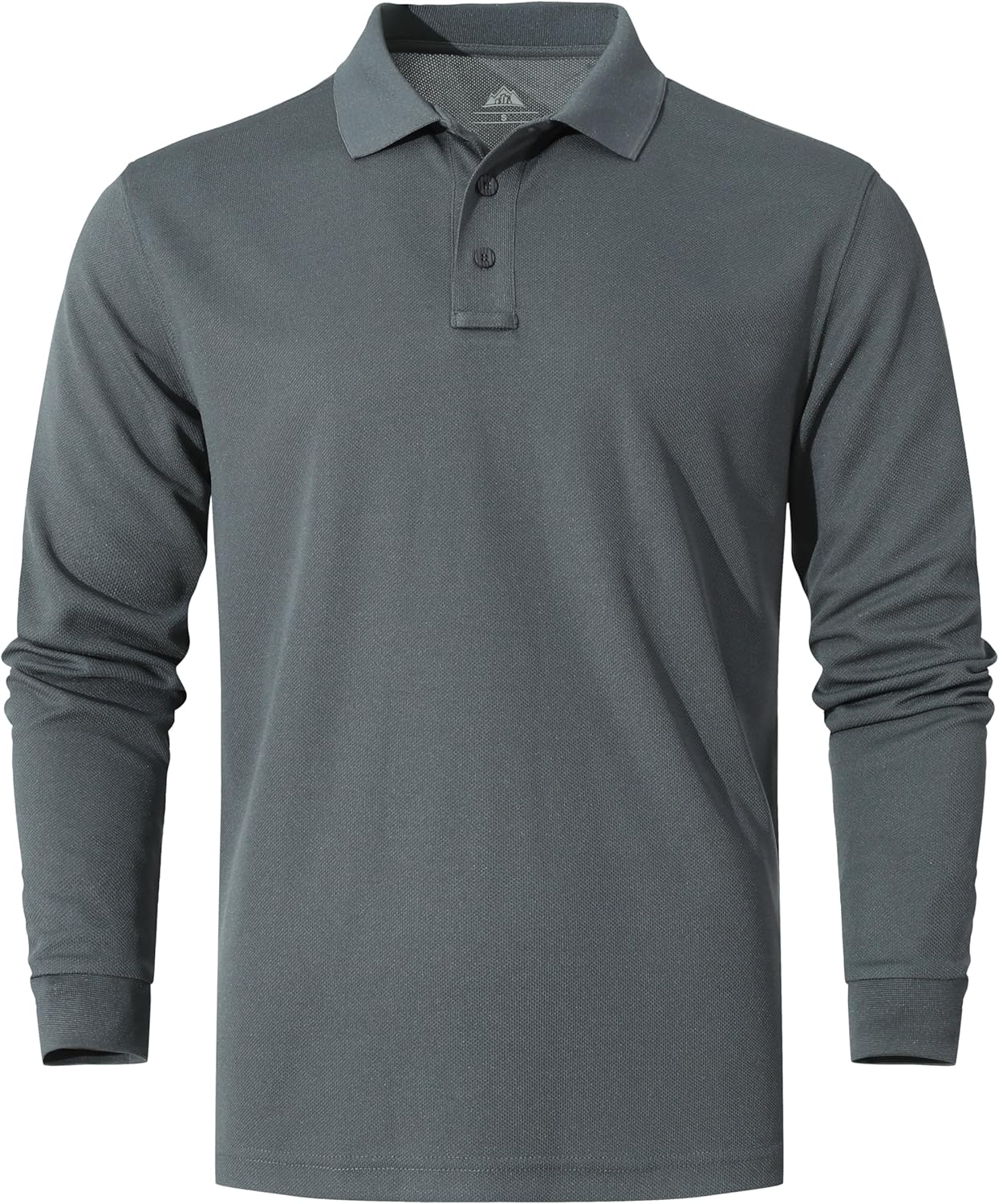 Men's Long Sleeve Polo Shirt Quick-Dry Performance Tactical Golf Shirts Regular-fit Jersey Tennis Shirt