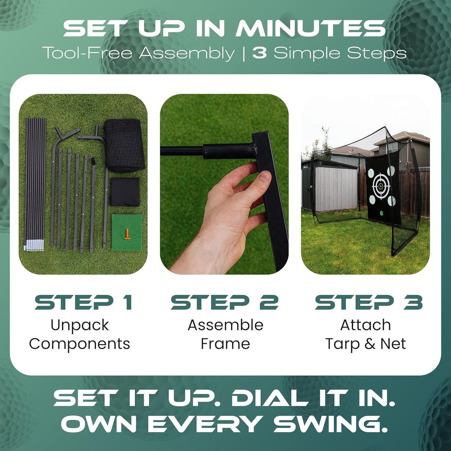 GrdnCare Heavy-Duty Golf Hitting Net