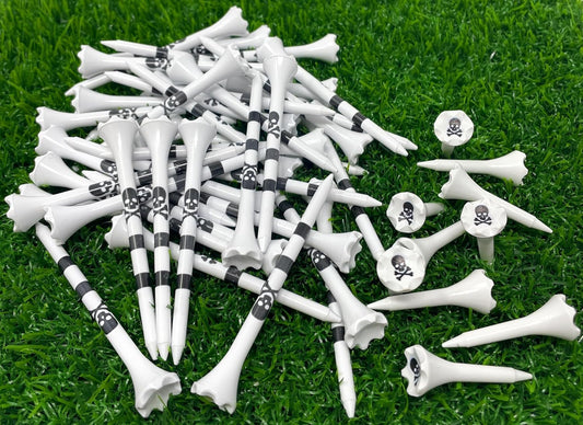 NorthPointe Golf Tees Plastic Combo Length Pack of 50 Includes (40 Count) 3 ¼” Plastic Golf Tees + (10 Count) 1½ Plastic ShortTees for Irons, Hybrids, Par Threes