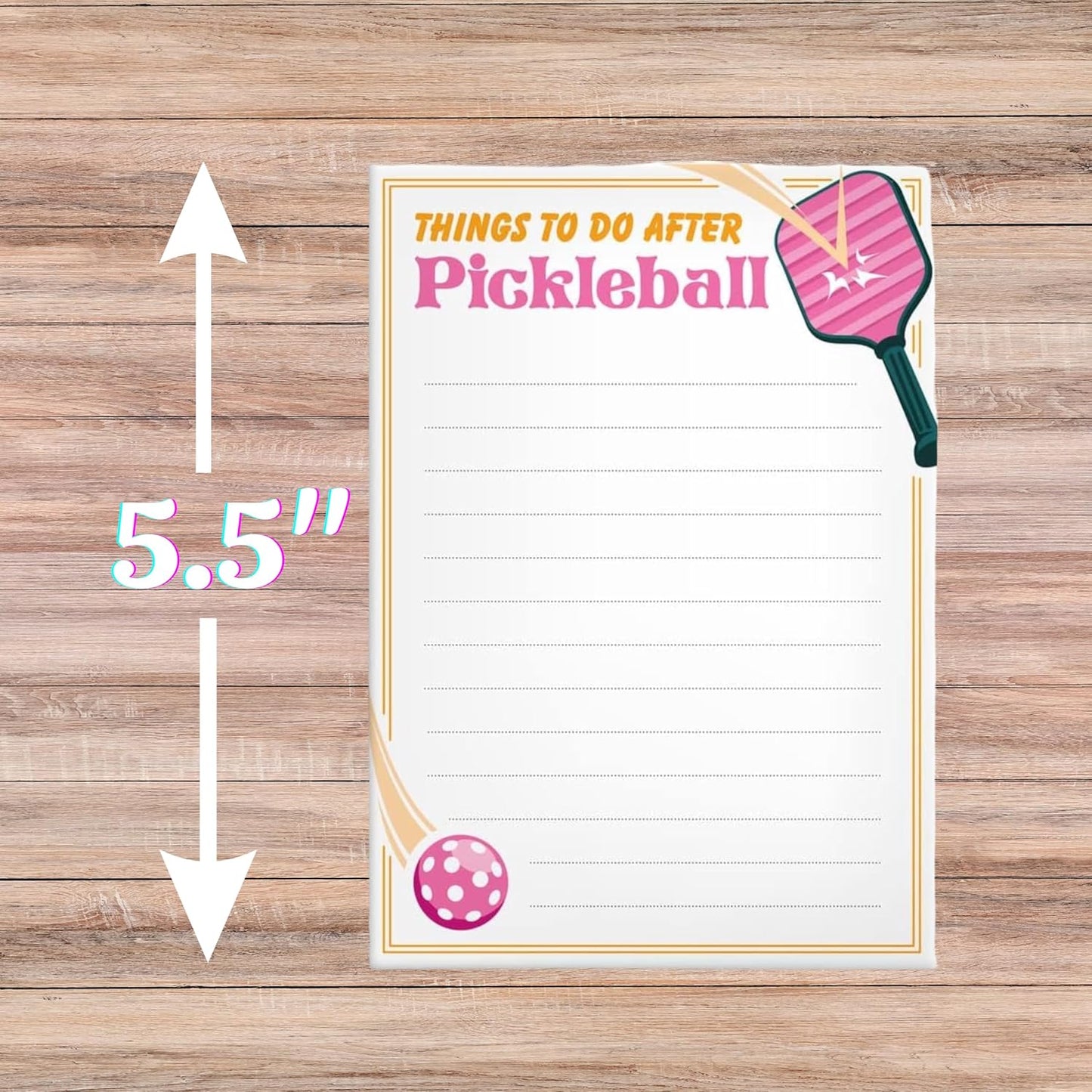 Funny Memo Notepads - Set of 2- Funny Pickleball Gifts - Cute Note Pads