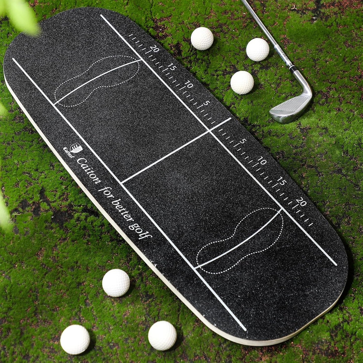 Golf Balance Board Swing Training Aid to Shift Weight Increase Consistency Trainer Gravity Transfer Golf Swing Plate Training Equipment - Strength & Tempo for Chipping Hitting