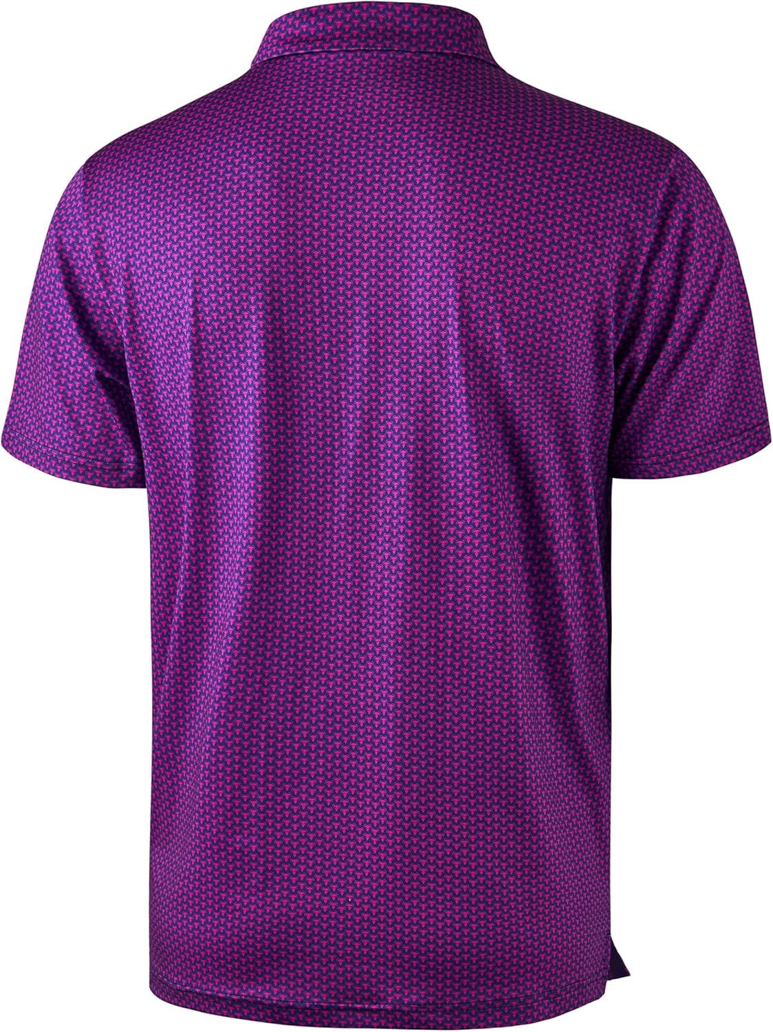 Obla Mens Golf Polo Shirts Short Sleeve Dry Fit Performance Moisture Wicking Casual Print Collared Golf Shirts for Men