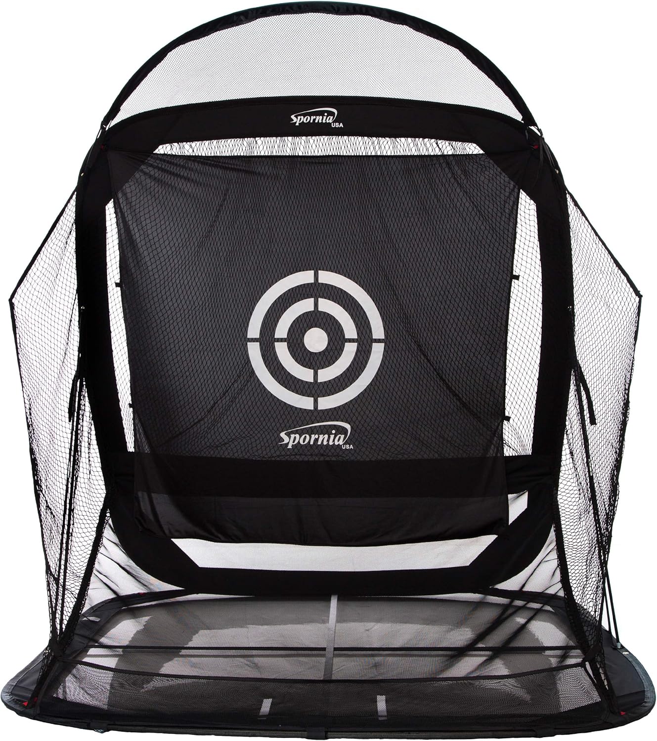 Spornia Spg-7 Golf Practice Net - Automatic Ball Return System w/Target Sheet, Two Side Barrier