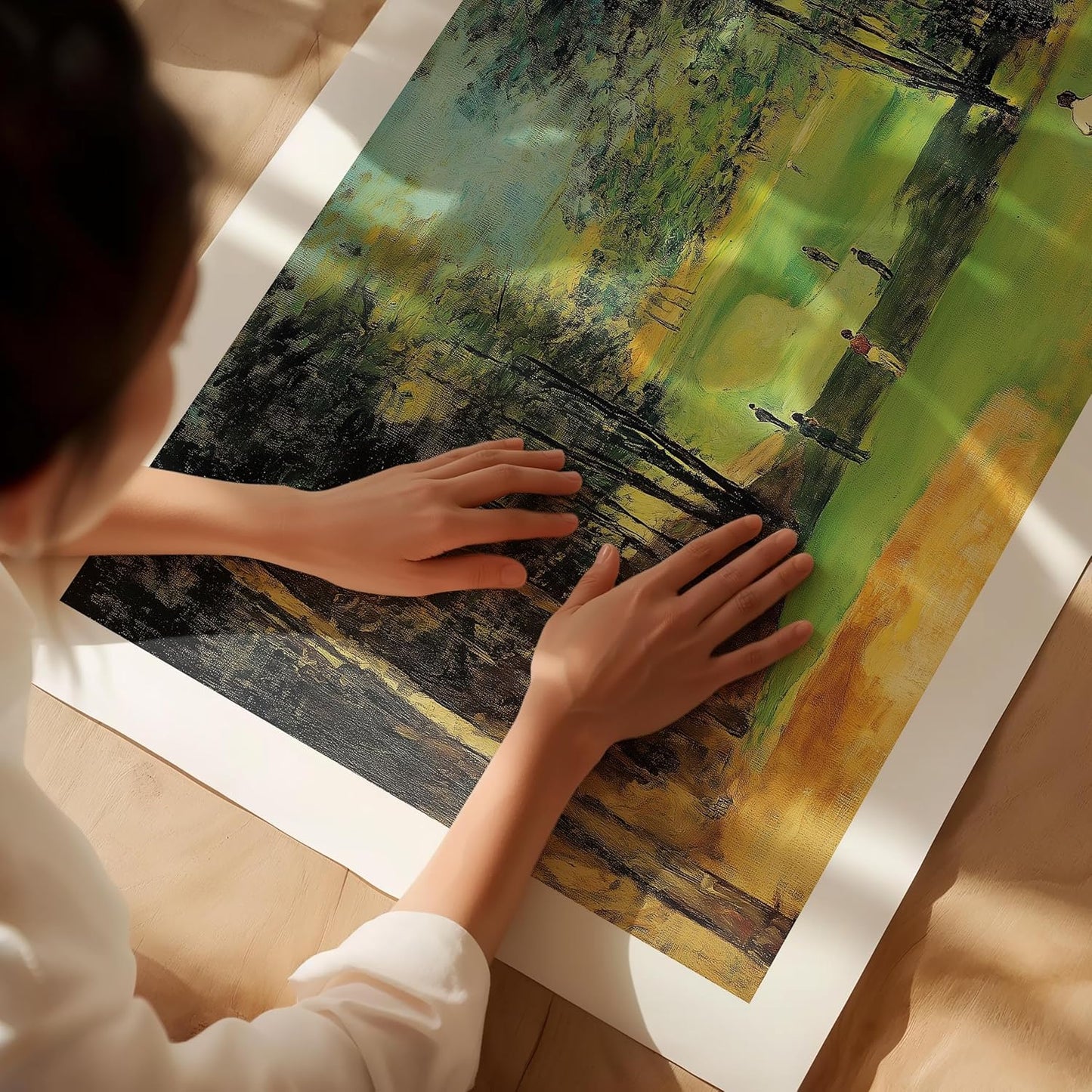 Vintage Golf Course Premium Giclee Fine Art Prints - Antique Style Golf Course Painting Posters, Golf Wall Art, Aesthetic Golfing Poster for Home Office Decor, Ready to Frame