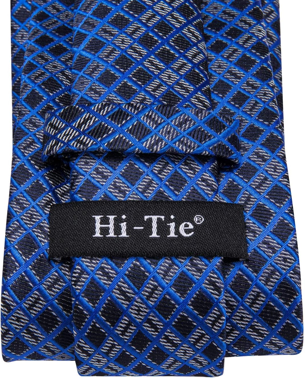 Hi-Tie Men 63inches Tie Set Extra Long Necktie Paisley Tie Pocket Suqare Cufflinks Big and Tall Men Tie