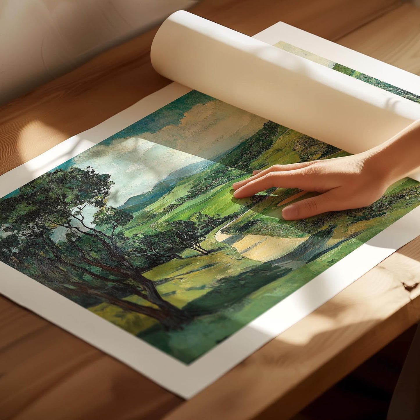 Vintage Golf Course Premium Giclee Fine Art Prints - Antique Style Golf Course Painting Posters, Golf Wall Art, Aesthetic Golfing Poster for Home Office Decor, Ready to Frame